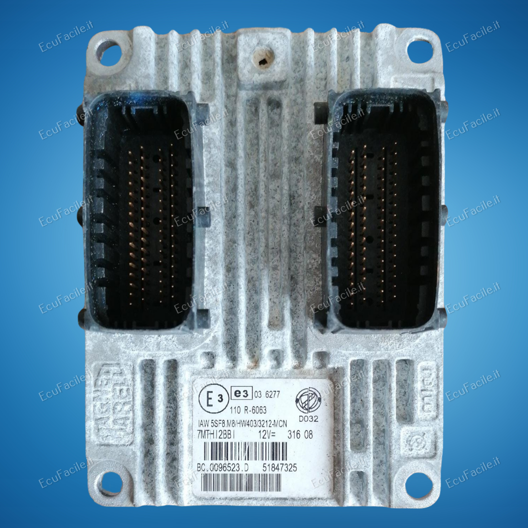 ECU FIAT GRANDE PUNTO IAW 5SF8.M8 HW403 51847325 - 7MTHD27BI