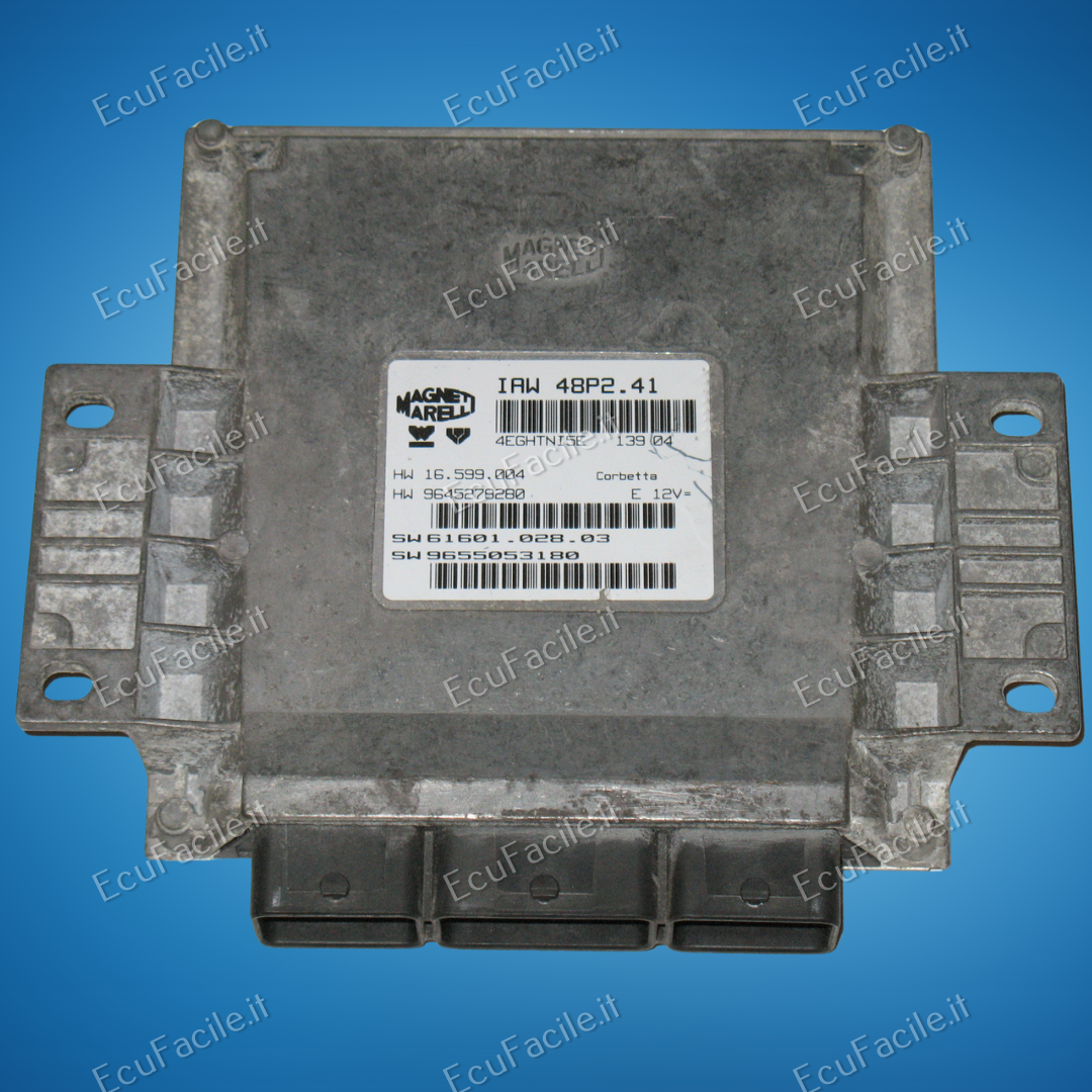 ECU Peugeot 206 1.1cc IAW 48P2.41 HW 16599004 SW 6160102803