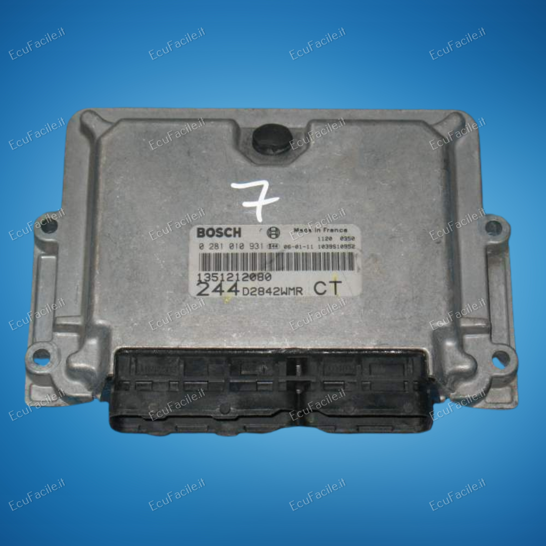 Ecu fiat ducato peugeot boxer 2.8 jtd 0281010931 1351212080 ct EDC 15C7-2.22