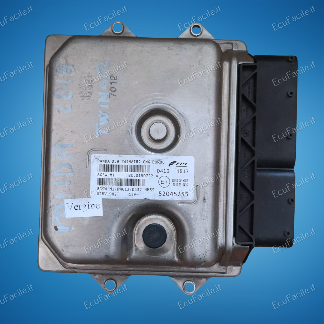 ECU PANDA TWINAIR2 CNG MARELLI 52045255 8GSW.M1 HW612 D3D0