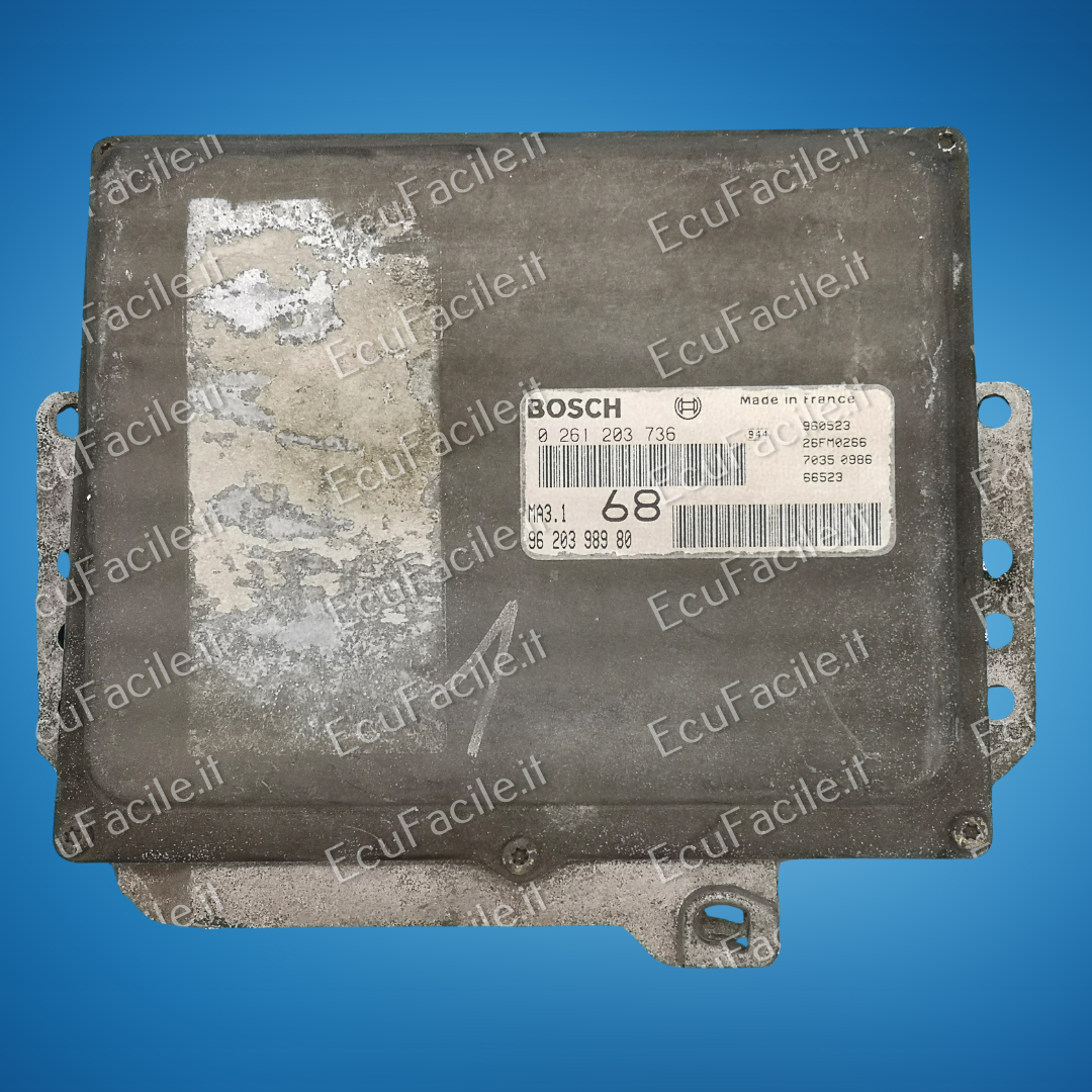 ECU Motore Bosch MA3.1 0261203736 68 9620398980 Peugeot Citroen
