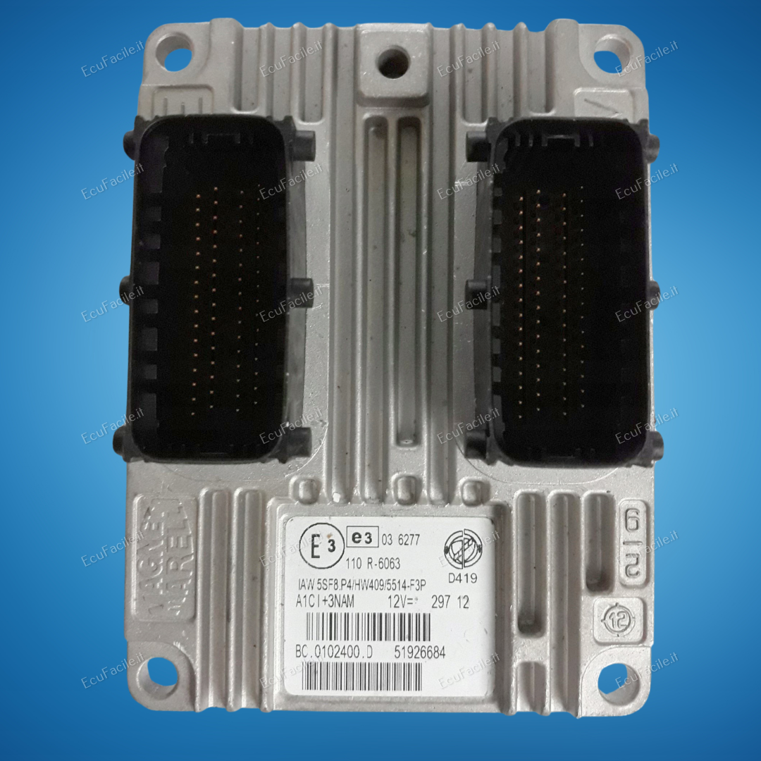ECU IAW 5SF8.P4/HW409/5514.F3P 51926684 FIAT PANDA 1.2 8V 69CV