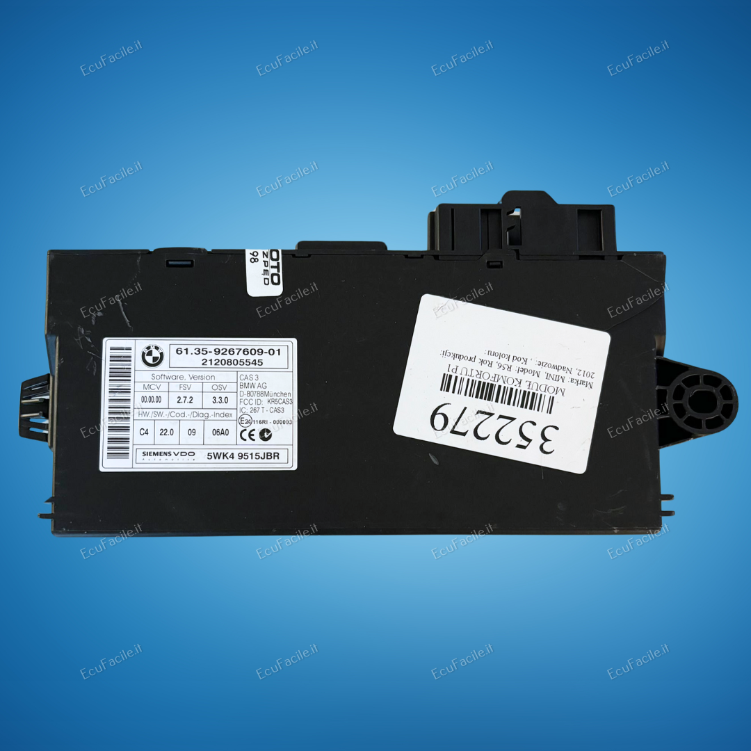 BODY COMPUTER MİNİ COOPER S R57 CAS3 61.35-9267609-01 BMW SIEMENS