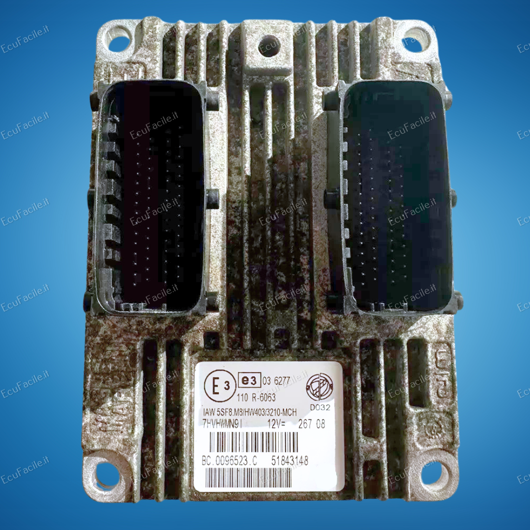 ECU FIAT 1.4 IAW 5SF8.M8 HW403 3210-MCH 51843148