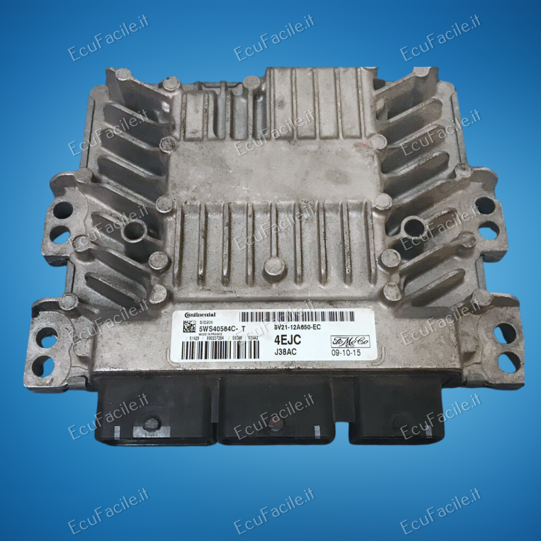 Centralina ECU Motore Ford Fiesta 1.4 TDCI | CONTINENTAL SID206 | 8V21-12A650-EC | 5WS40584C-T