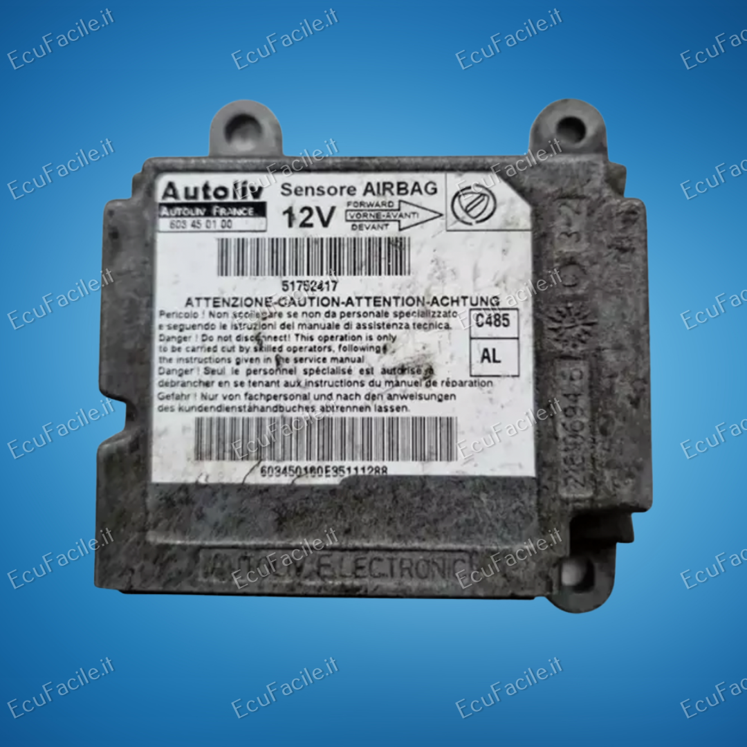 ECU AIRBAG Autoliv 603450100 51752417 C485 AK 2003 - 06