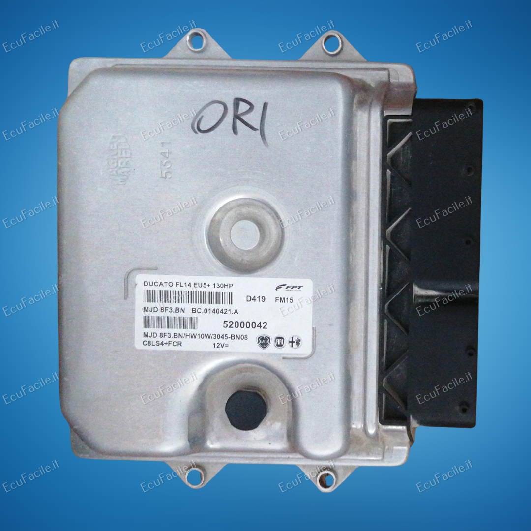 CENTRALINA MOTORE MAGNETI MARELLI ECU FPT FIAT DUCATO MJD 8F3.BN HW10W BC.0140421.A 52000042