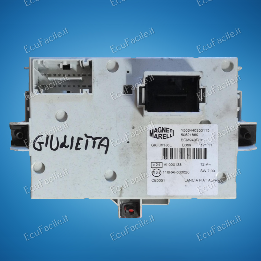 BODY COMPUTER ALFA GIULIETTA 2.0 170 CV Y503440350115 50521889