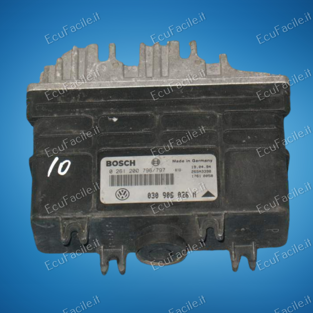 Centralina Motore ECU Volkswagen Polo 1.0 AAU – Bosch 0261200796 / 0261200797 / 030906026M