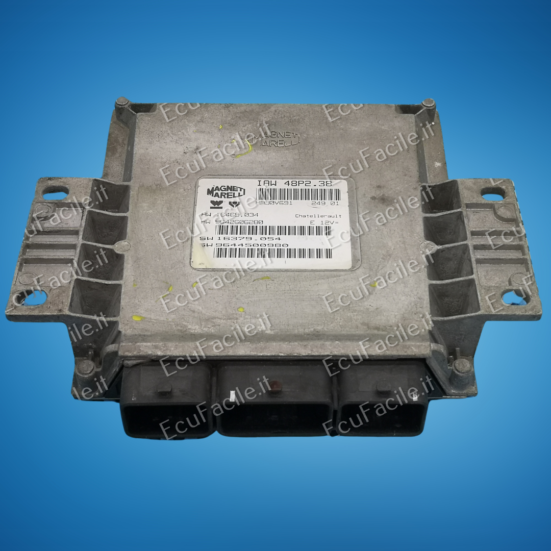ECU PEUGEOT 206 CC IAW 48P2.38 HW 9642606280 SW 9644500980