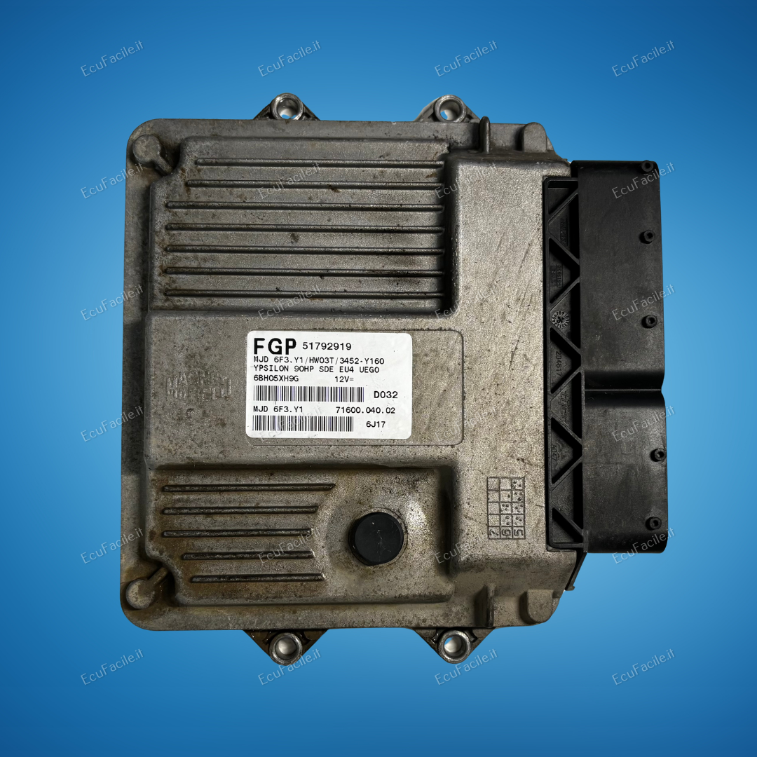 ECU LANCIA Y 1.3 MJD DIESEL 51792919 6F3.Y1 HW03T 3452-Y160