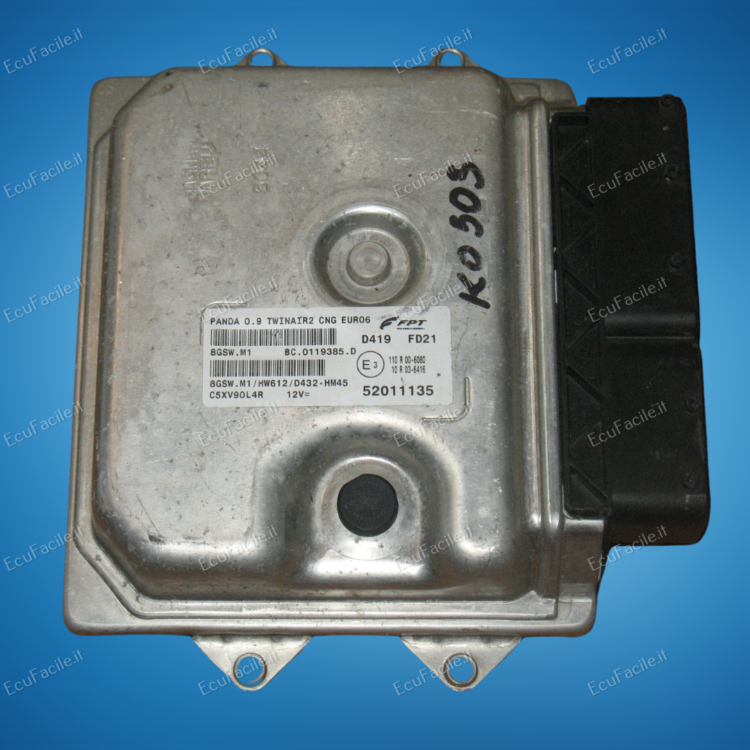 Centralina ECU 52011135 FIAT PANDA TWINAIR 0.9 TURBO 8GSW.M1 HW612