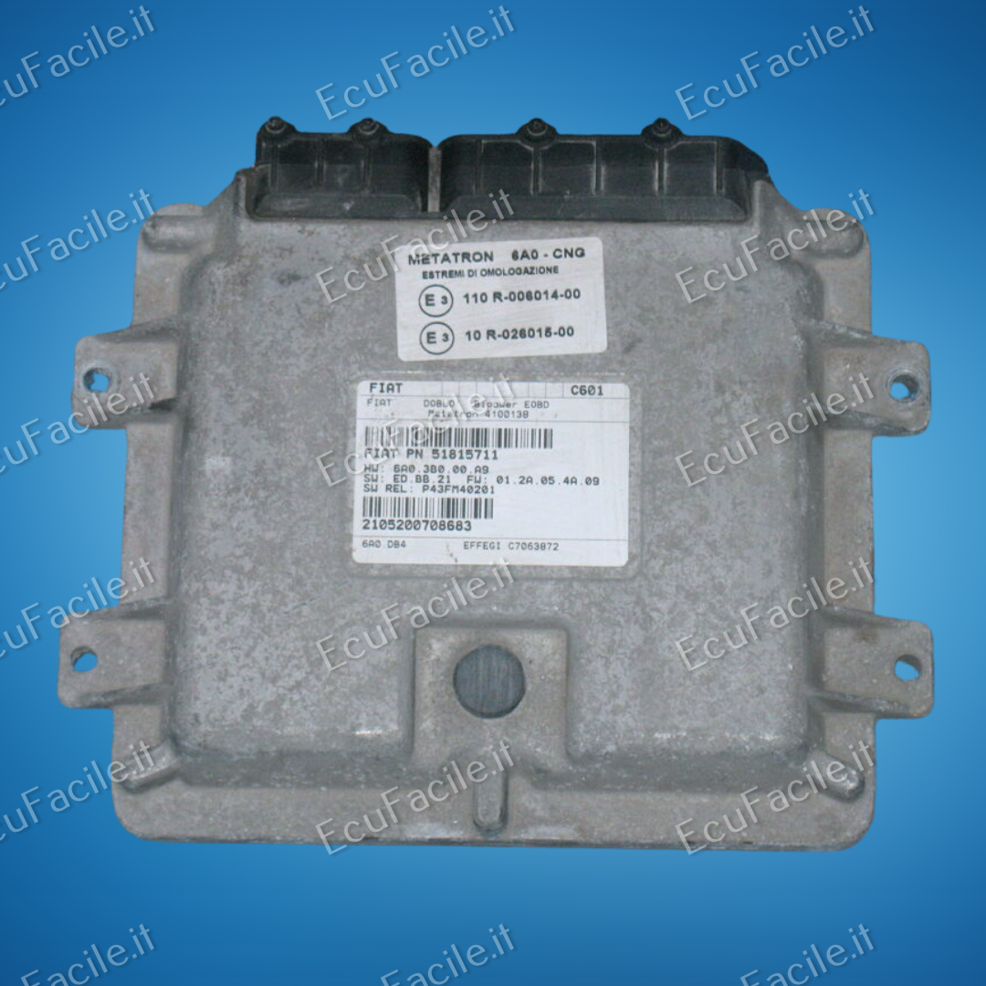 Centralina ECU Motore Fiat Doblò 2° Serie Bipower | METATRON 4100138 | 51815711 | B2402201102278