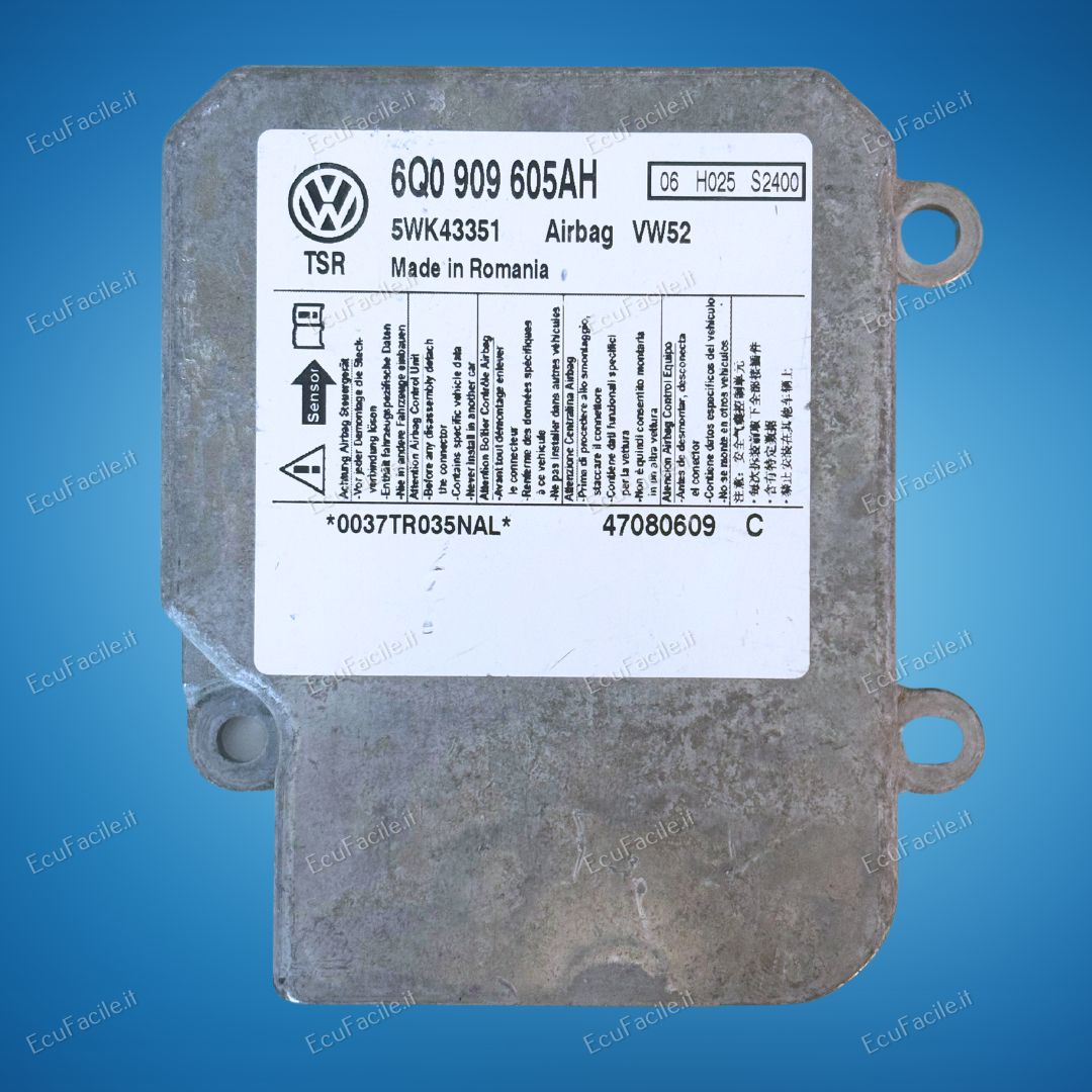 ECU AIRBAG VW CADDY 2008 6Q0909605AH 5WK43351