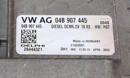 Centralina ECU Motore VW Polo 1.4 | DELPHI 04B907445 / 28459901 | HW07