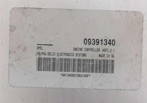 ECU OPEL 1.4 Z14XE 1.6 Z16XE 09391340 9391340 HSFI-2.1