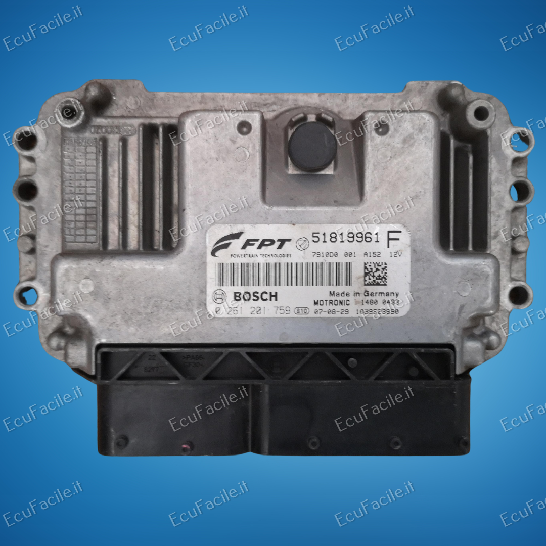 ECU ME7 9.10 FIAT 500 1.4 16V 100HP 0261201759 51807549F  ME 7.9.10