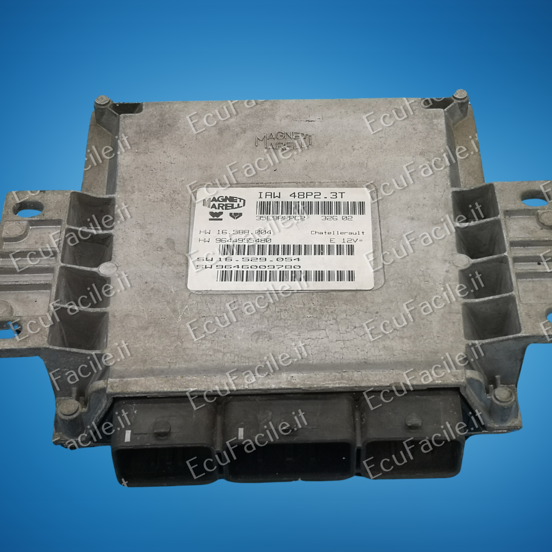 ECU PEUGEOT 206 IAW 48P2.3T HW 9644955480 SW 9646009780