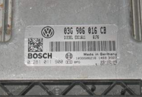 Centralina ECU Motore VW Golf V / Touran 1.9 TDI BKC | BOSCH EDC16U1-5.41 | 0281011900 | 03G906016CB