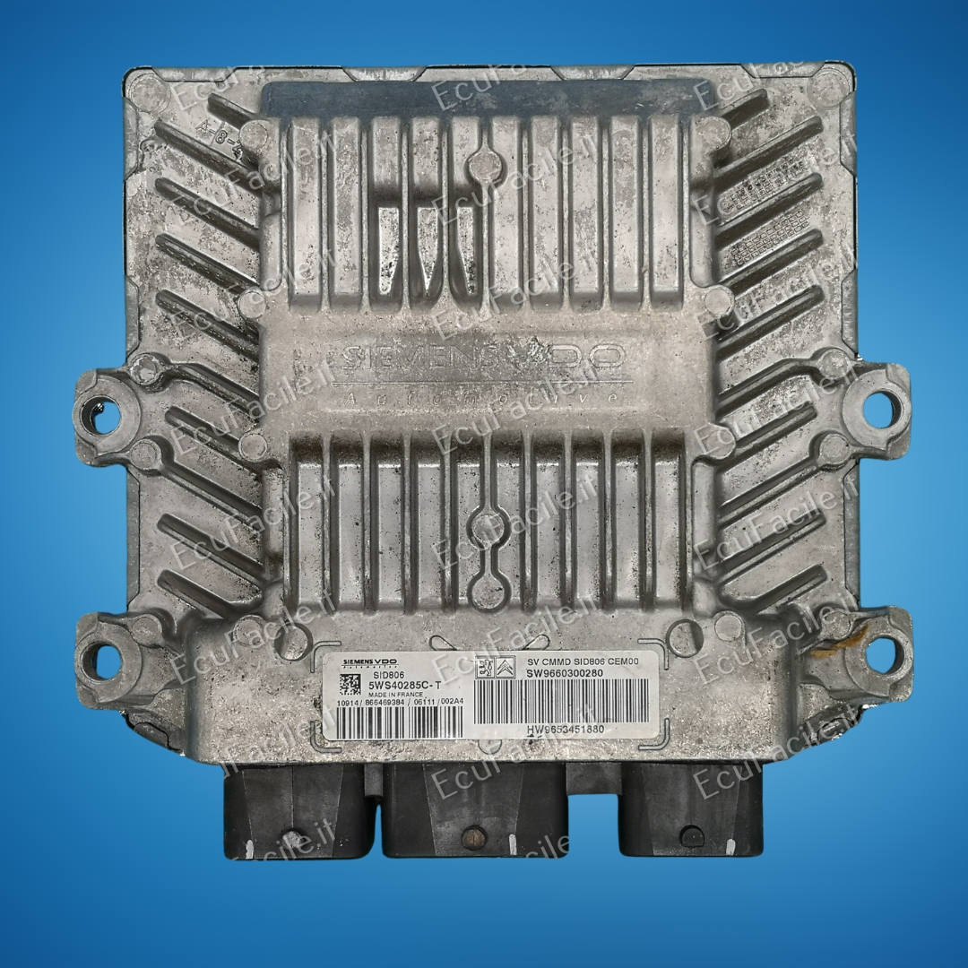 Centralina ECU Motore Citroën C2 C3 / Peugeot 1.4 HDI | SIEMENS VDO SID806 | 5WS40285C-T | SW9660300280 | HW9653451880