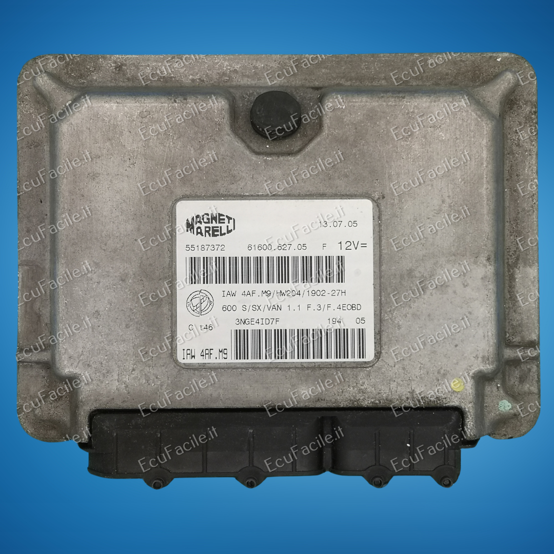 Ecu 55187372 fiat seicento IAW 4AF.M9 1.1 8V 2005 - 2009  HW204