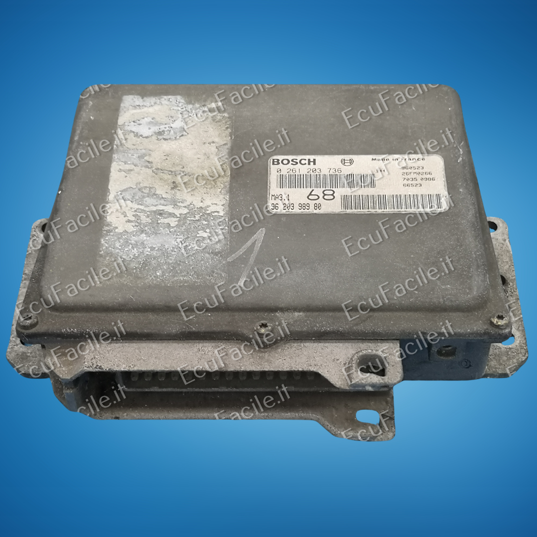 ECU Motore Bosch MA3.1 0261203736 68 9620398980 Peugeot Citroen