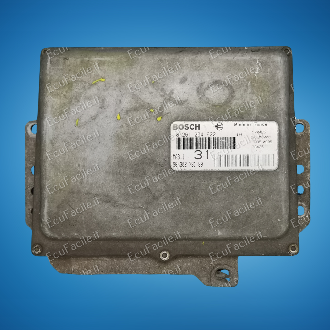 Centralina Motore ECU Citroën Saxo 1.1 (1997) – Bosch 0261204622 / 9630278180 – Sistema MA3.1