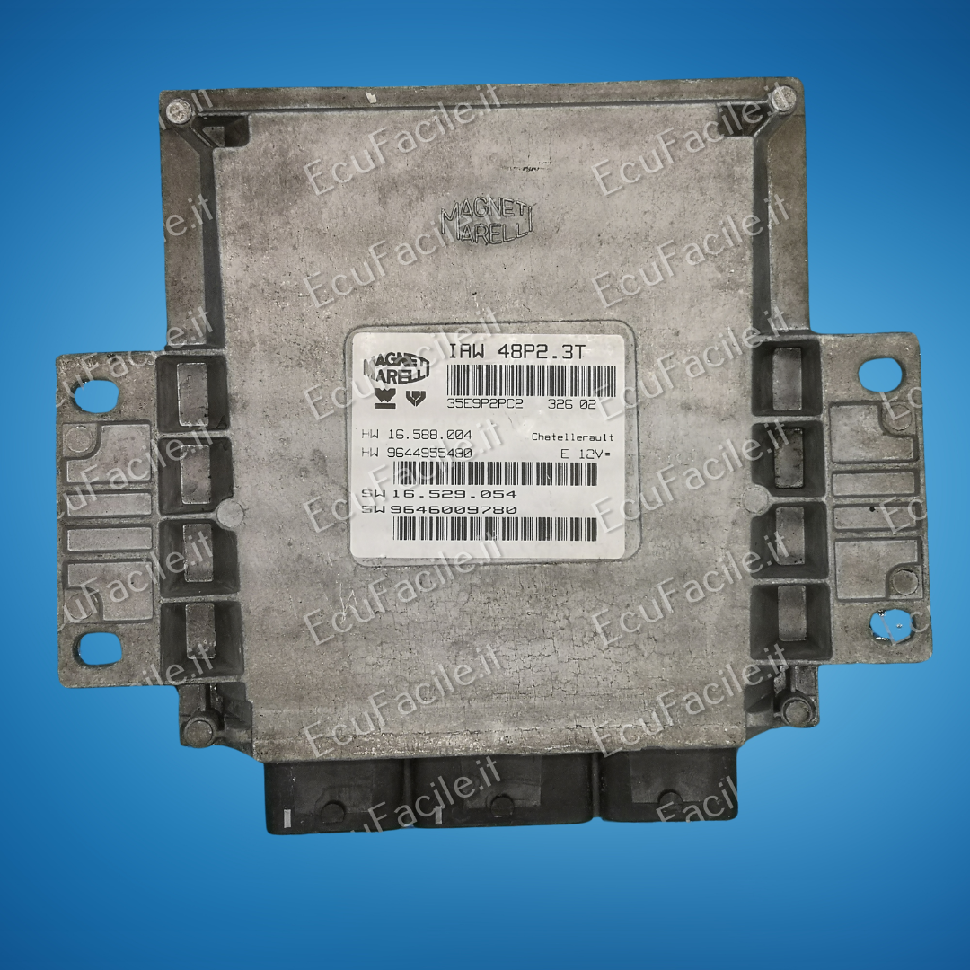 ECU PEUGEOT 206 IAW 48P2.3T HW 9644955480 SW 9646009780