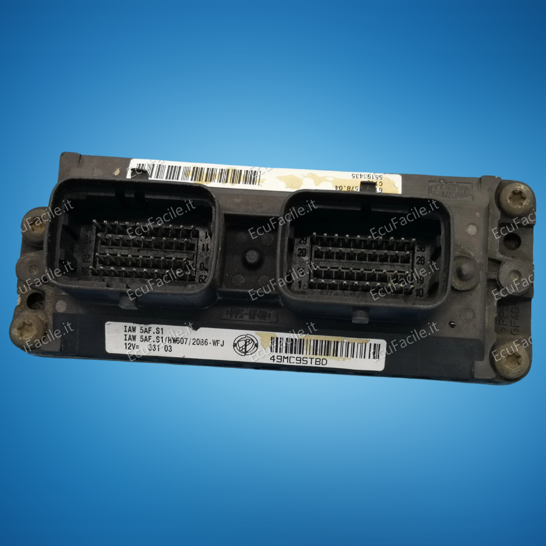 ECU FIAT PANDA 1.2 IAW 5AF.S1 HW607 55193435 6160057804 5AF