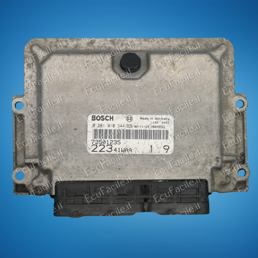 Centralina Motore ECU Fiat Doblò / Brava 1.9 JTD (2002) – Bosch 0281010344 / 73501235 / 22341WAA