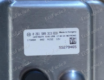 CENTRALINA MOTORE ECU ME17.3.0 0261S09313 55279465 FIAT 500