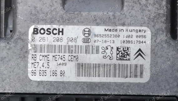 Ecu CITROEN PEUGEOT 1.6 0261208908 9659317780 ME7.4.5