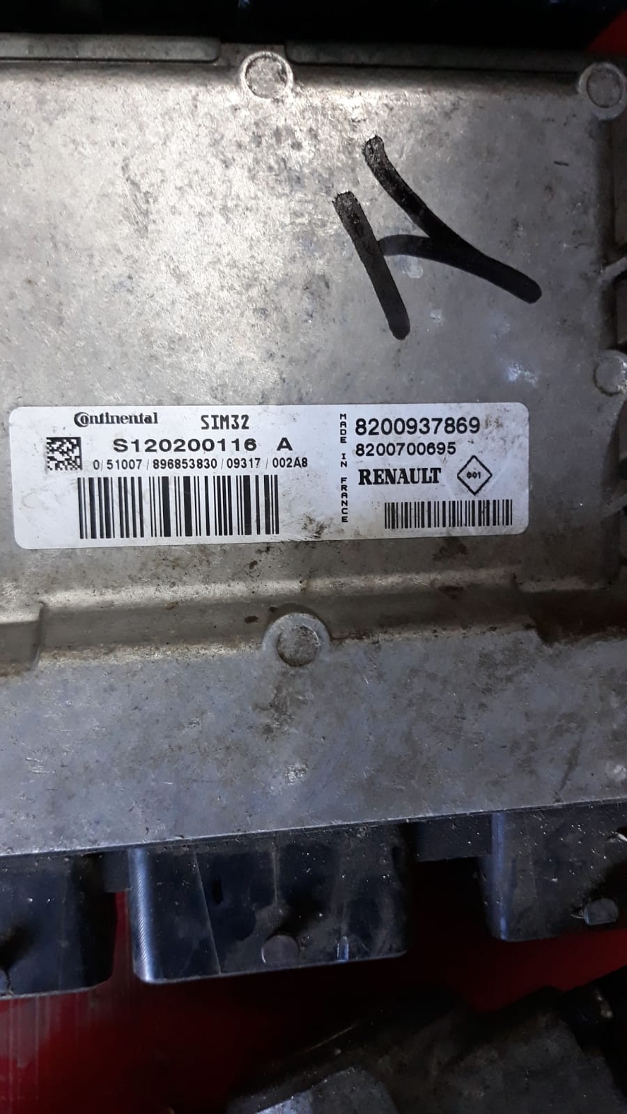 ECU CLIO MODUS 1.2 SIM32 S120200116A 8200937869 8200700695