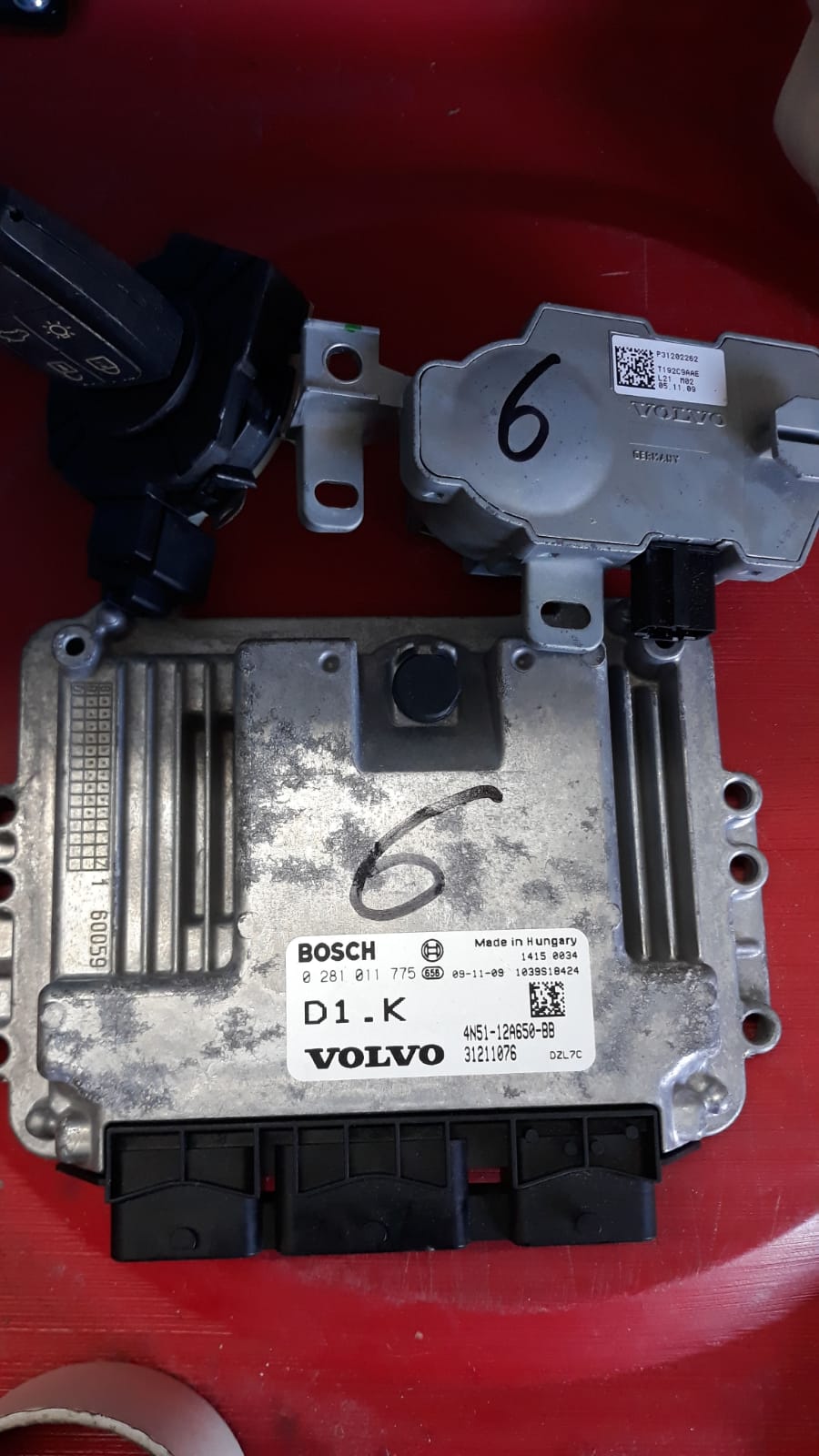 KIT ACCENSIONE PER VOLVO C30 1° Serie 0281011775 Benzina 1560 (06>12) p31202262 con blocchetto chiave