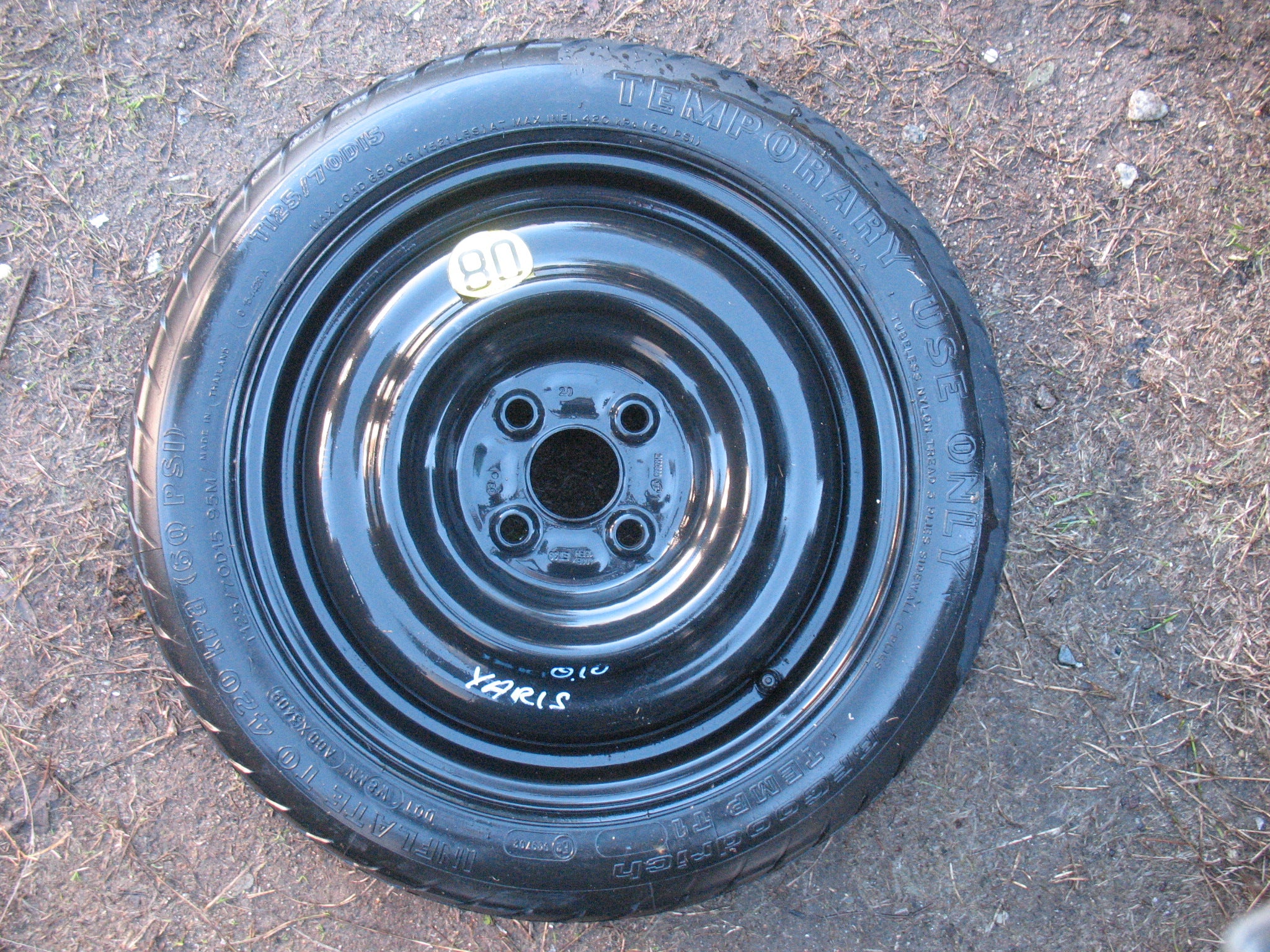 RUOTINO Ruota di scorta da 15 Toyota Suzuki Nissan Opel