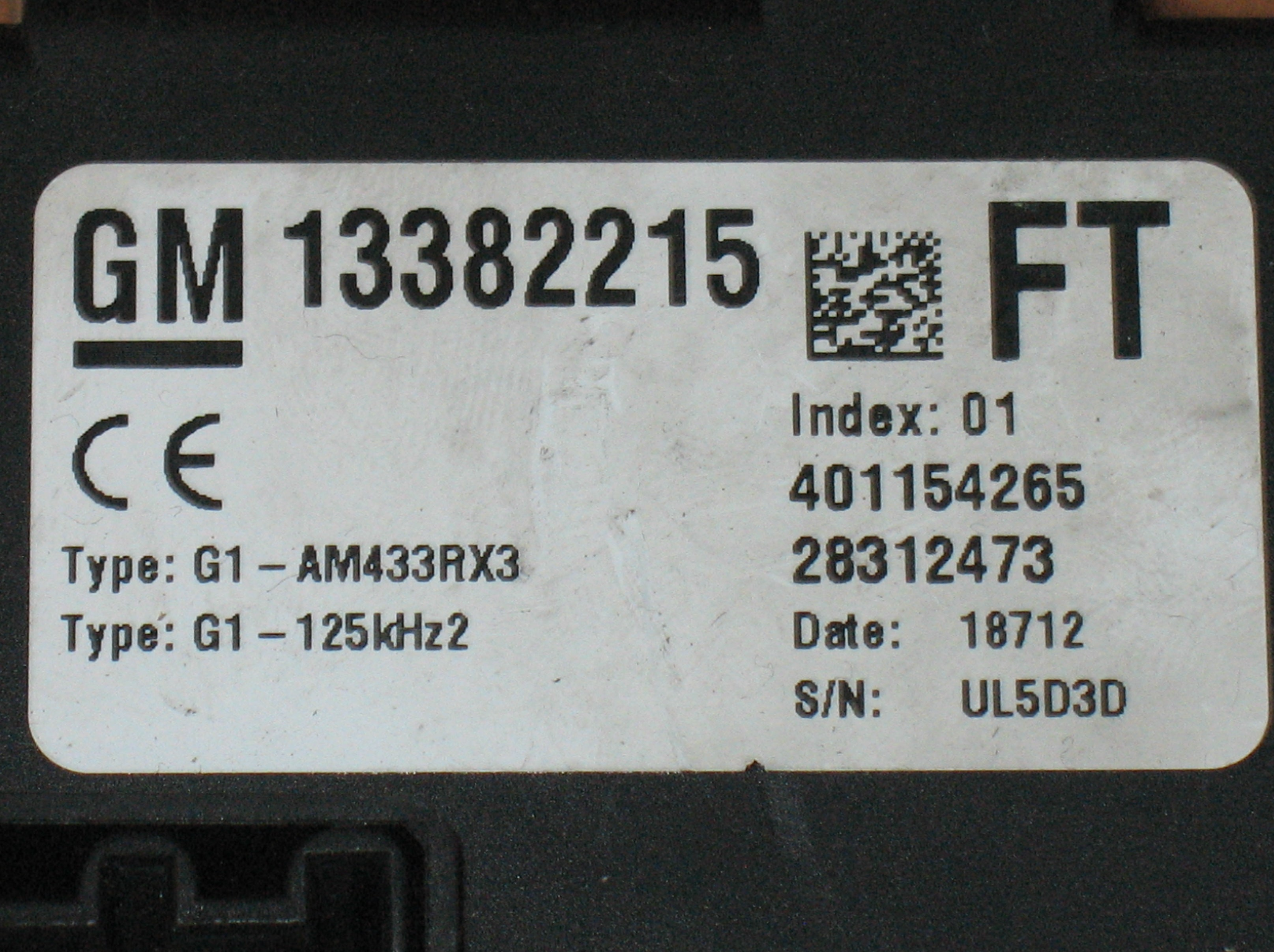 13382215 CENTRALINA BODY COMPUTER BCM OPEL CORSA D S07 DELPHI 28312473 TYPE G1