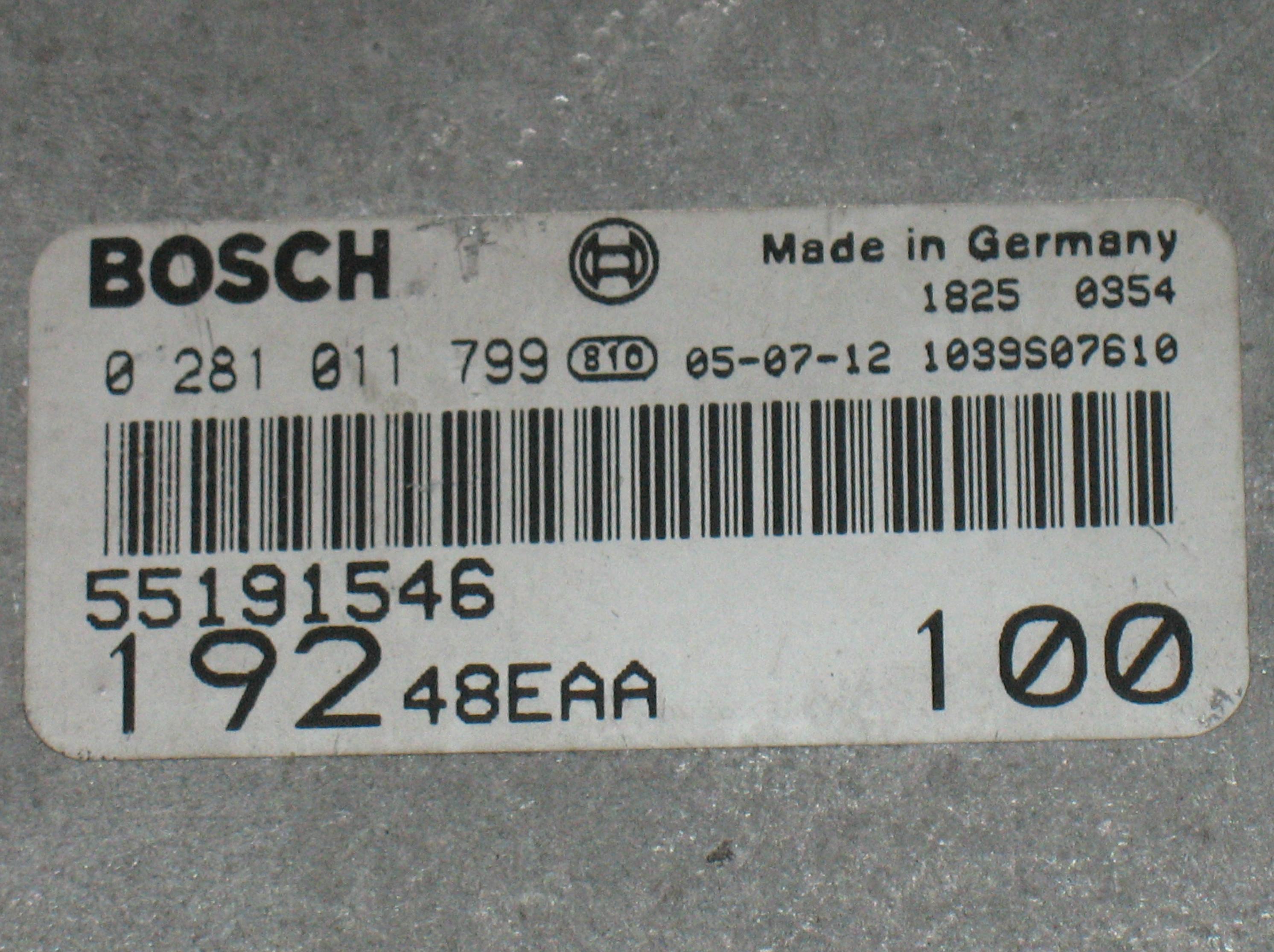 ECU MOTORE FIAT STILO [01-10] 1.9 JTD 100HP EDC 15C7-2.3 0281011799 55191546