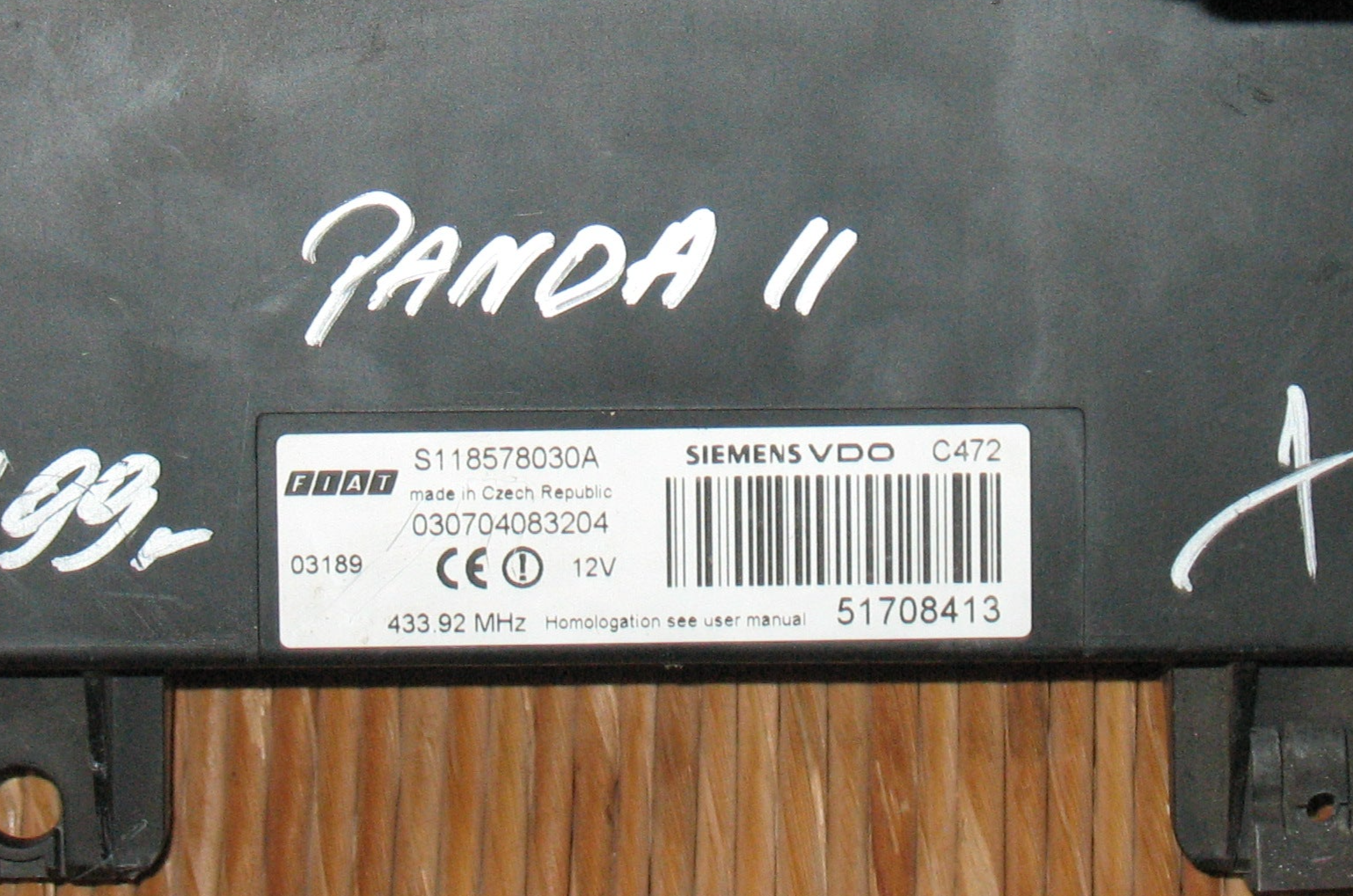 Centralina BSI FIAT PANDA (169_) 1.2 4x4 51708413 S118578030A SIEMENS