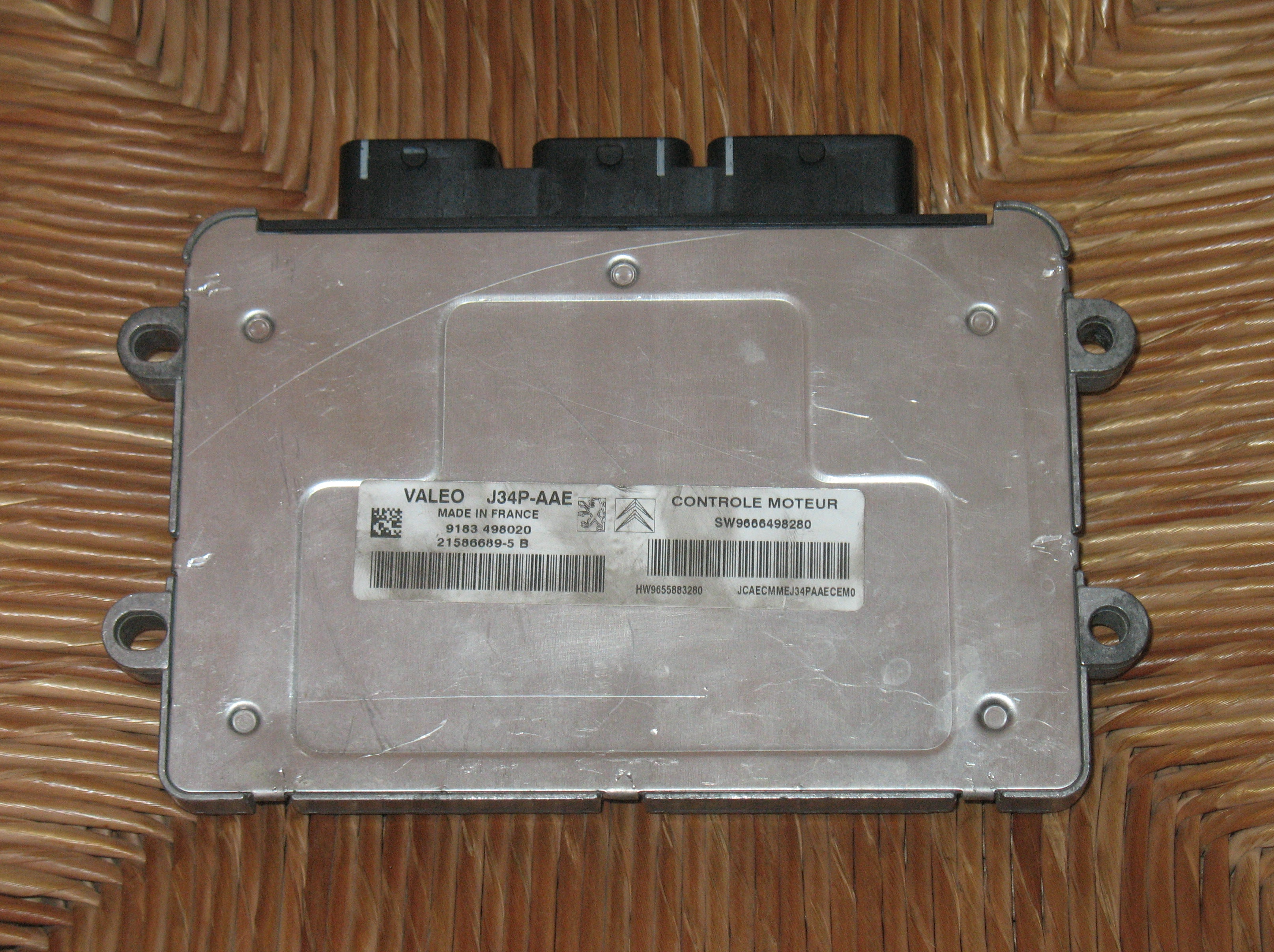 CENTRALINA MOTORE CITROEN PEUGEOT 21586689- 5B 215866895B J34P-AAE SW9666498280