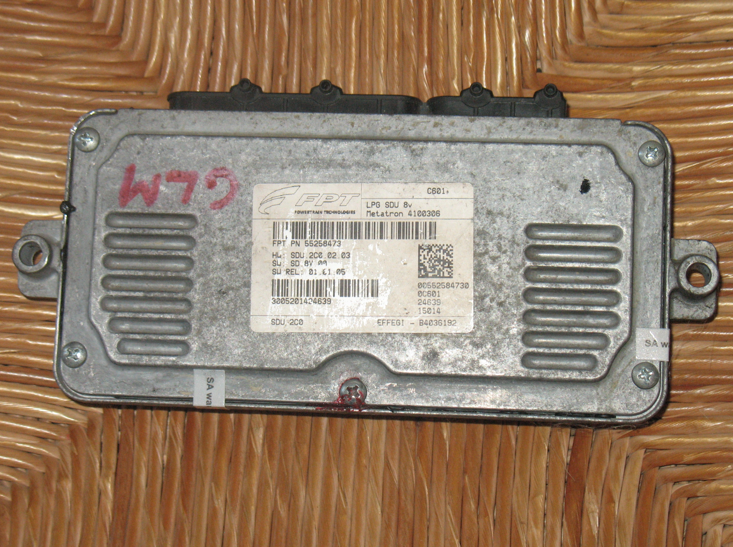 ECU CENTRALINA GPL FIAT PUNTO 199 ORIGINAL 55258473 METATRON 4100266