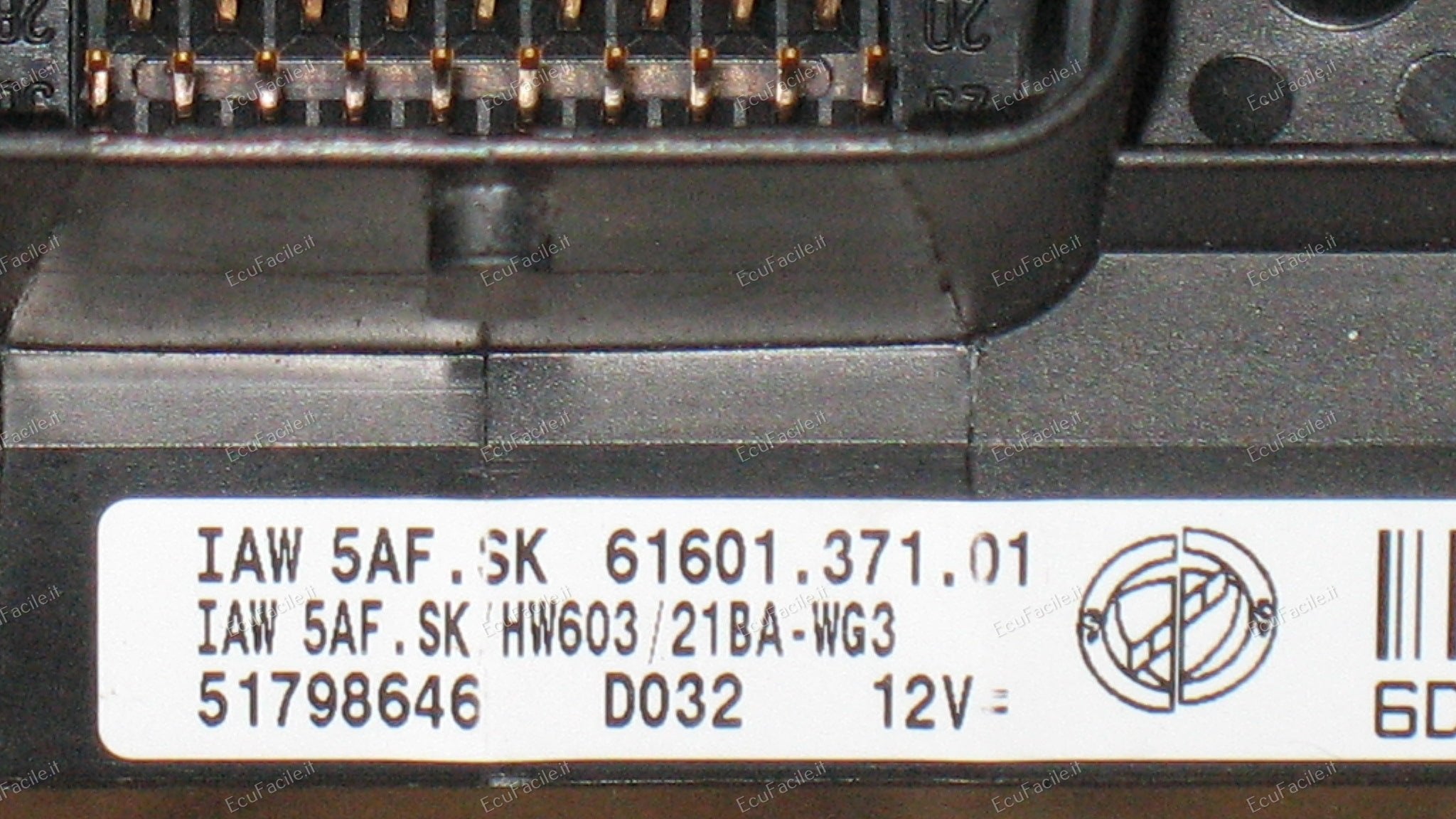 ECU IAW5AF.SK motore Fiat Panda Metano 169 IAW 5AF.SK HW603