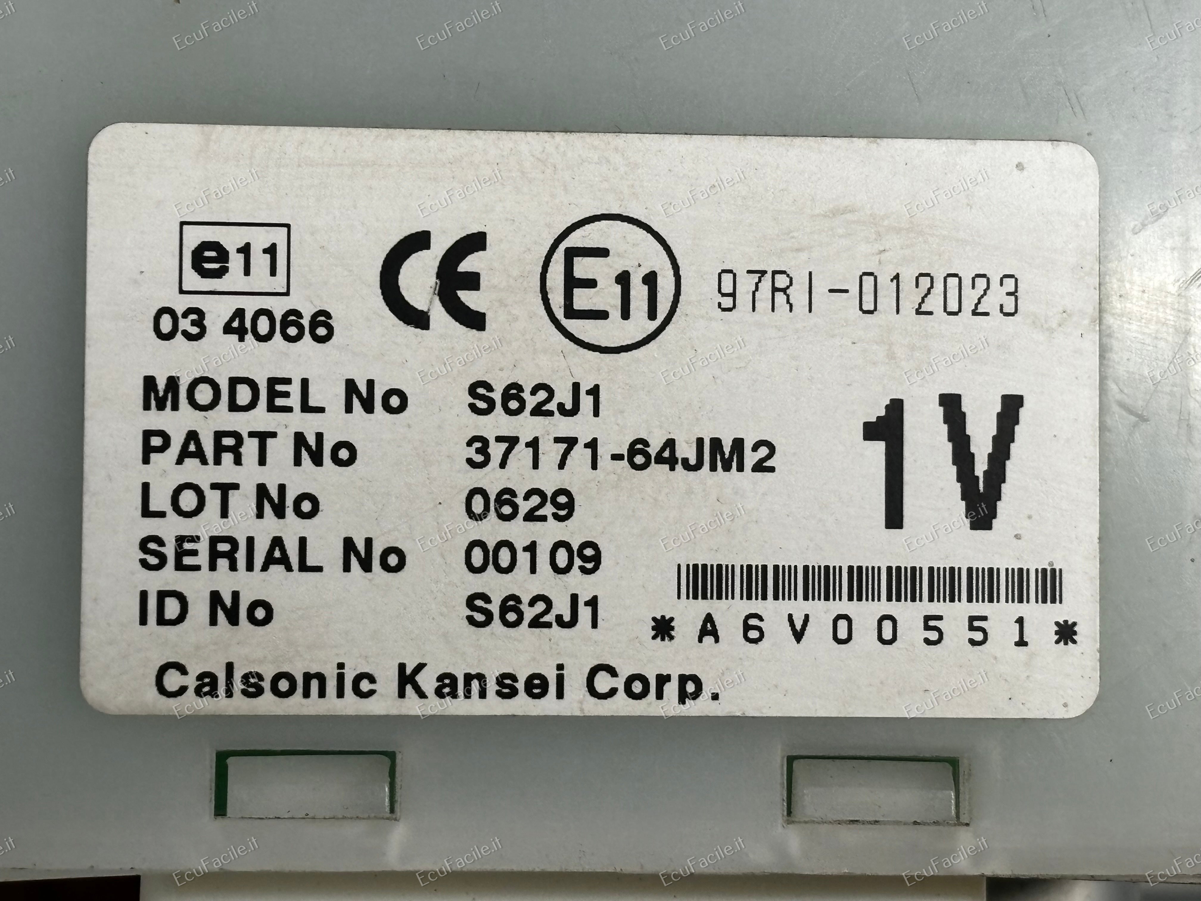 KIT SUZUKI GRAND VITARA MK3 JT 2005 - 2012 Differenziale Blocco ECU 4X4 38885-78K00