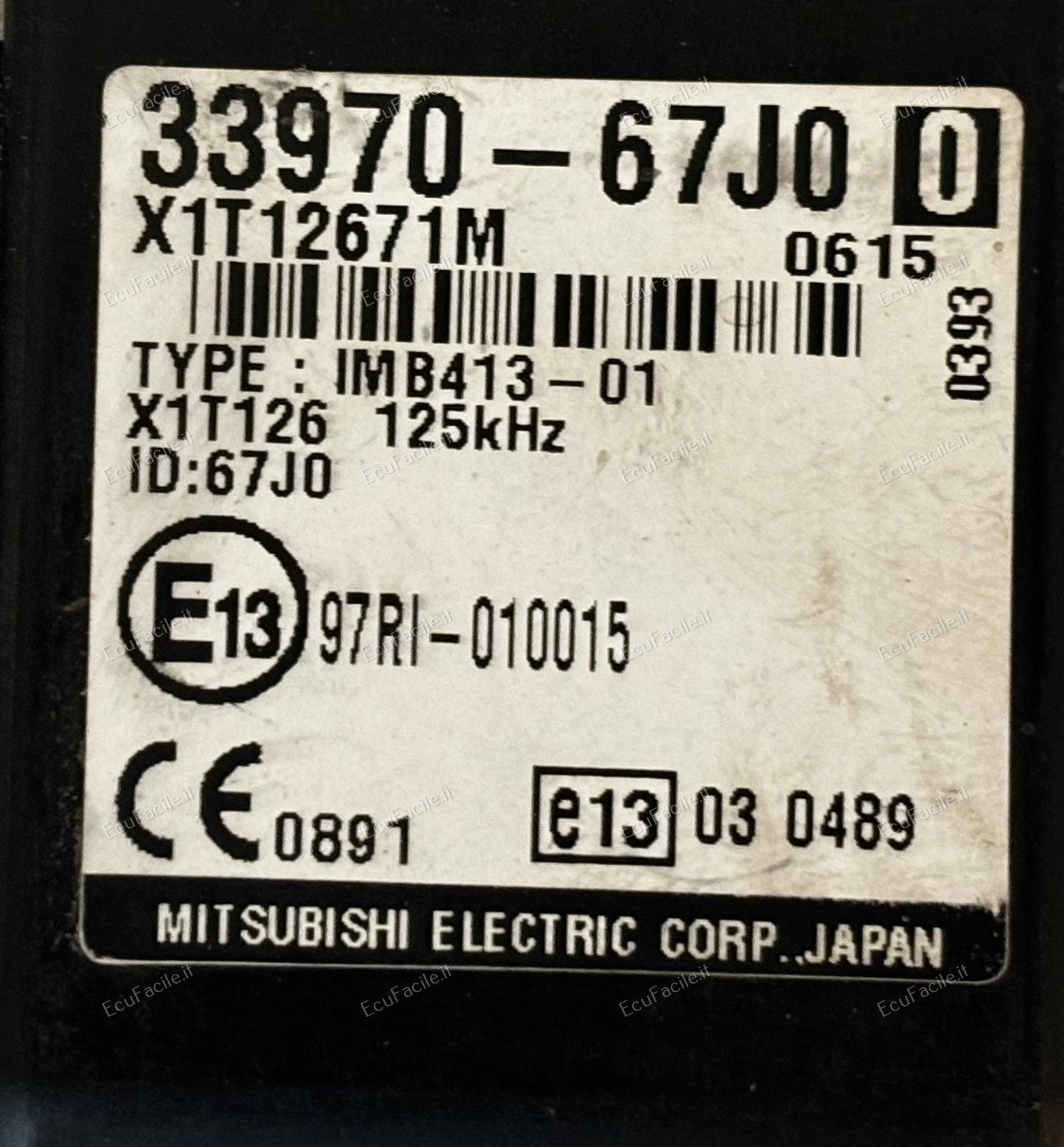 BLOCCHETTO AVVIAMENTO ACCENSIONE BLOCCASTERZO SUZUKI GRAN VITARA 33970-67J0 2008