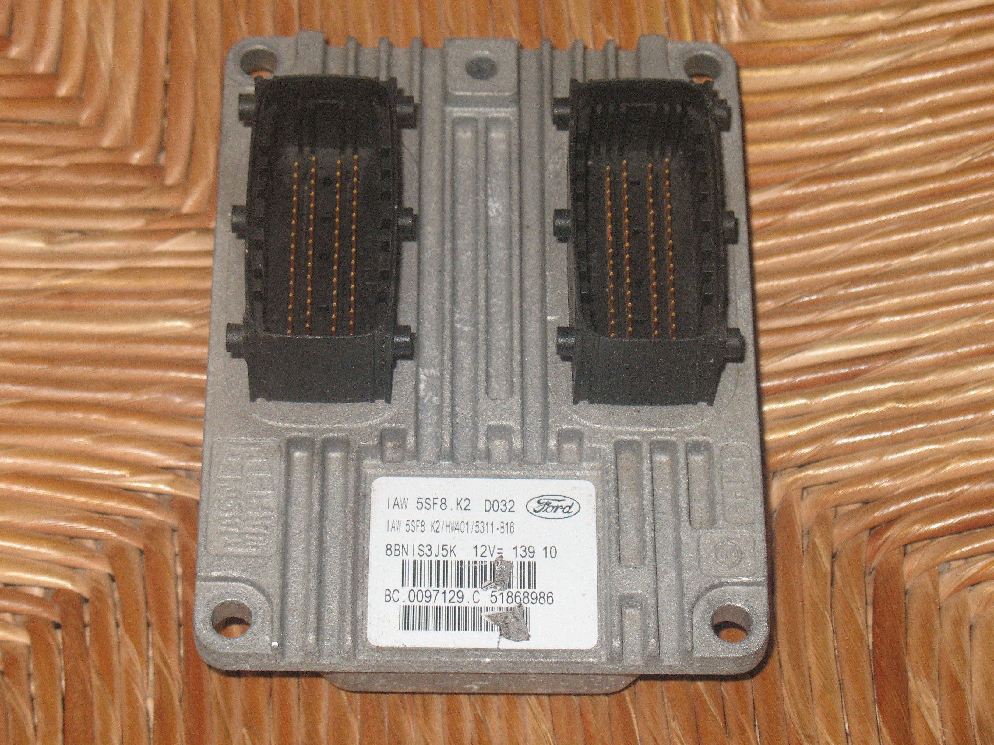 CENTRALINA MOTORE FORD KA 1.2 BENZINA IAW5SF8K2 51868986 SC2L hw401