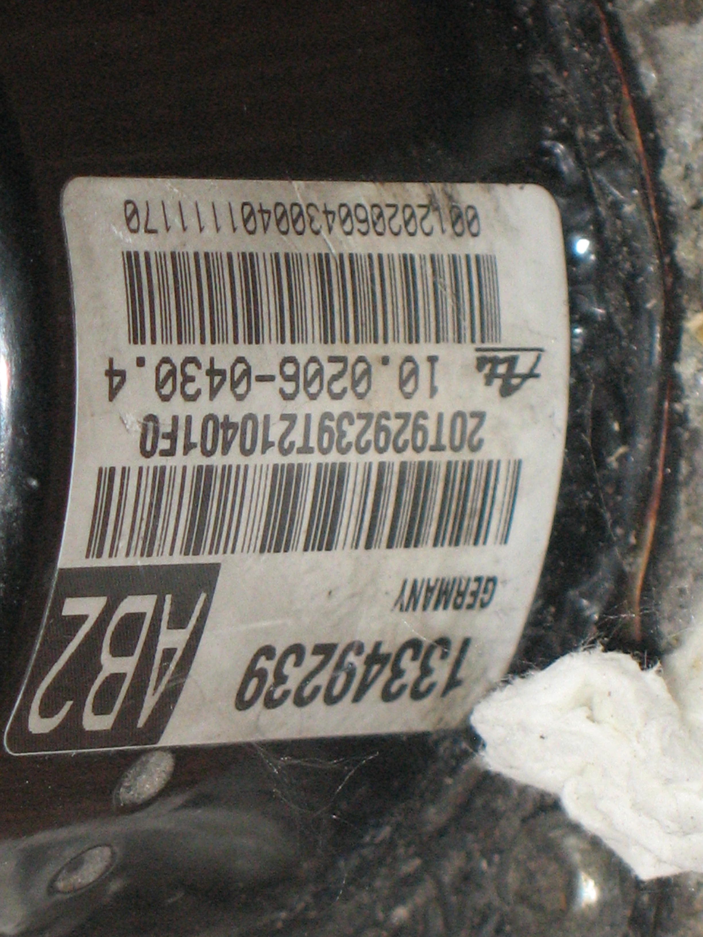 ABS CENTRALINA POMPA CHEVROLET CRUZE ORLANDO GM 13349239 ATE 10.0206-0430.4 ; NUMERO RICAMBI, ATE 10020604304, 10.0960-4554.3, 10096045543