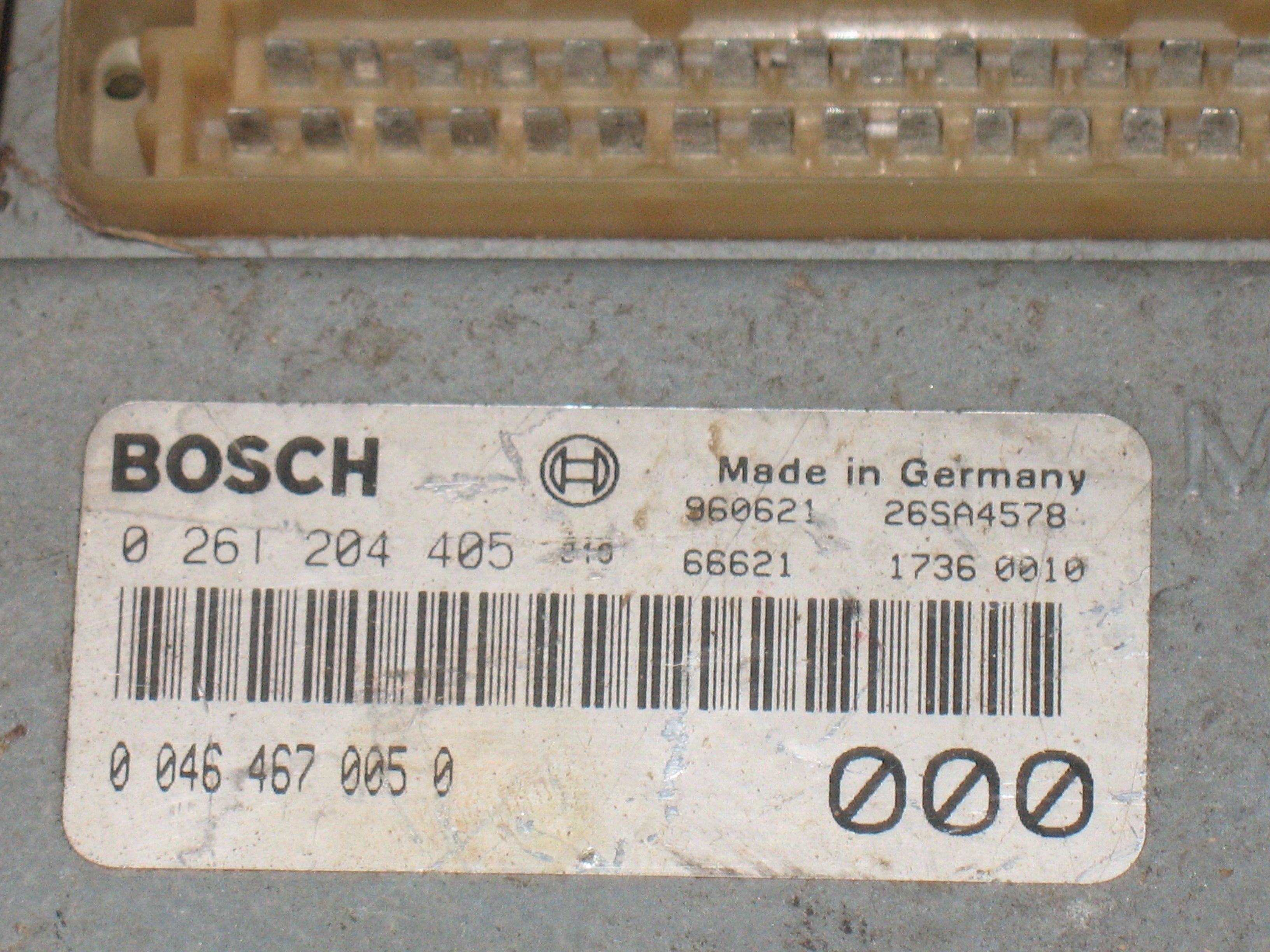KIT CENTRALINA MOTORE FIAT Brava Berlina 1200 Benzina 60 kW / 82 CVECU FIAT BRAVO MAREA 1.4 BOSCH 0261204405 00464670050