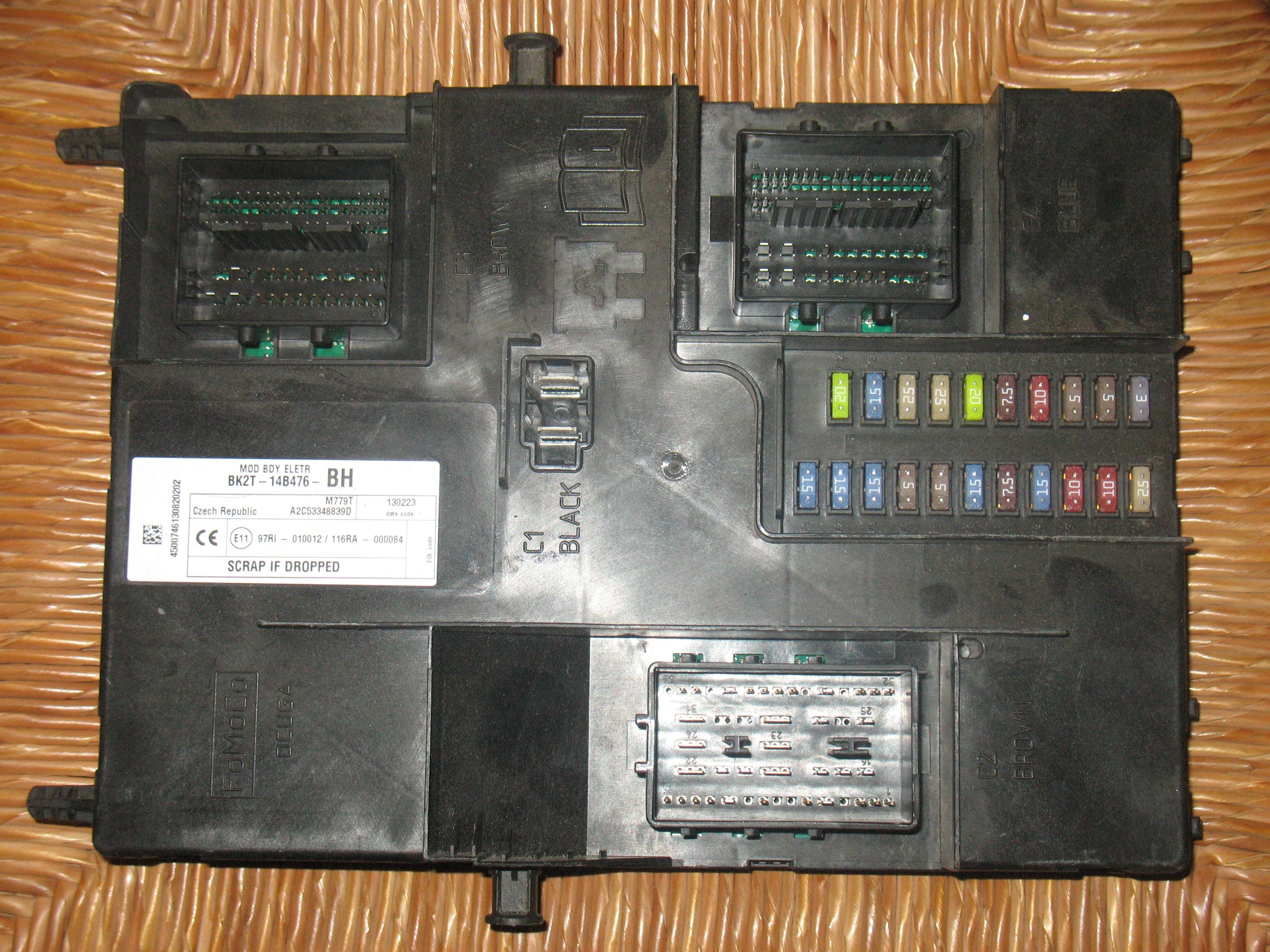 FORD TRANSIT CUSTOM BCM 12-18 BODY CONTROL MODULE BK2T-14B476