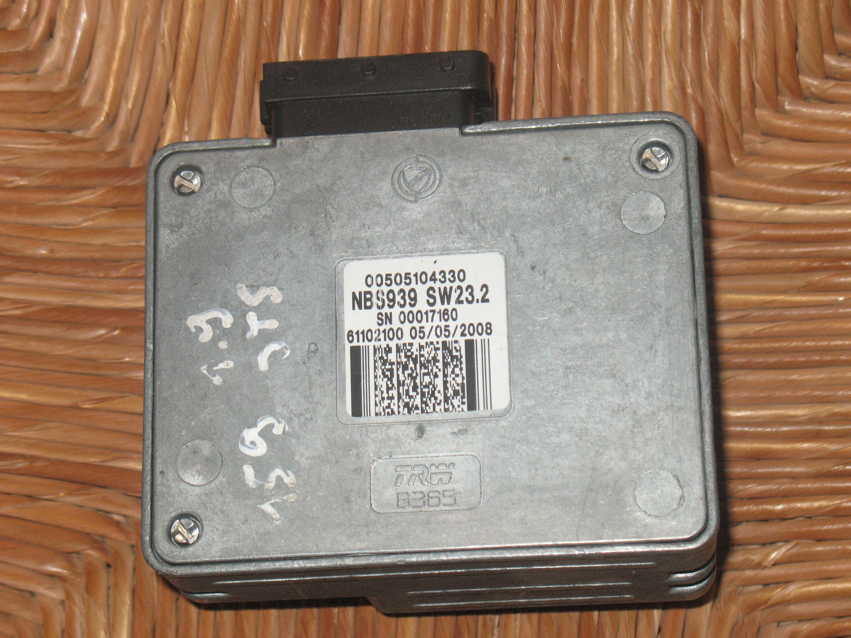 CENTRALINA BLOCCA STERZO ALFA ROMEO 00505104330 NBS939 SW232 SN00040950 61102100