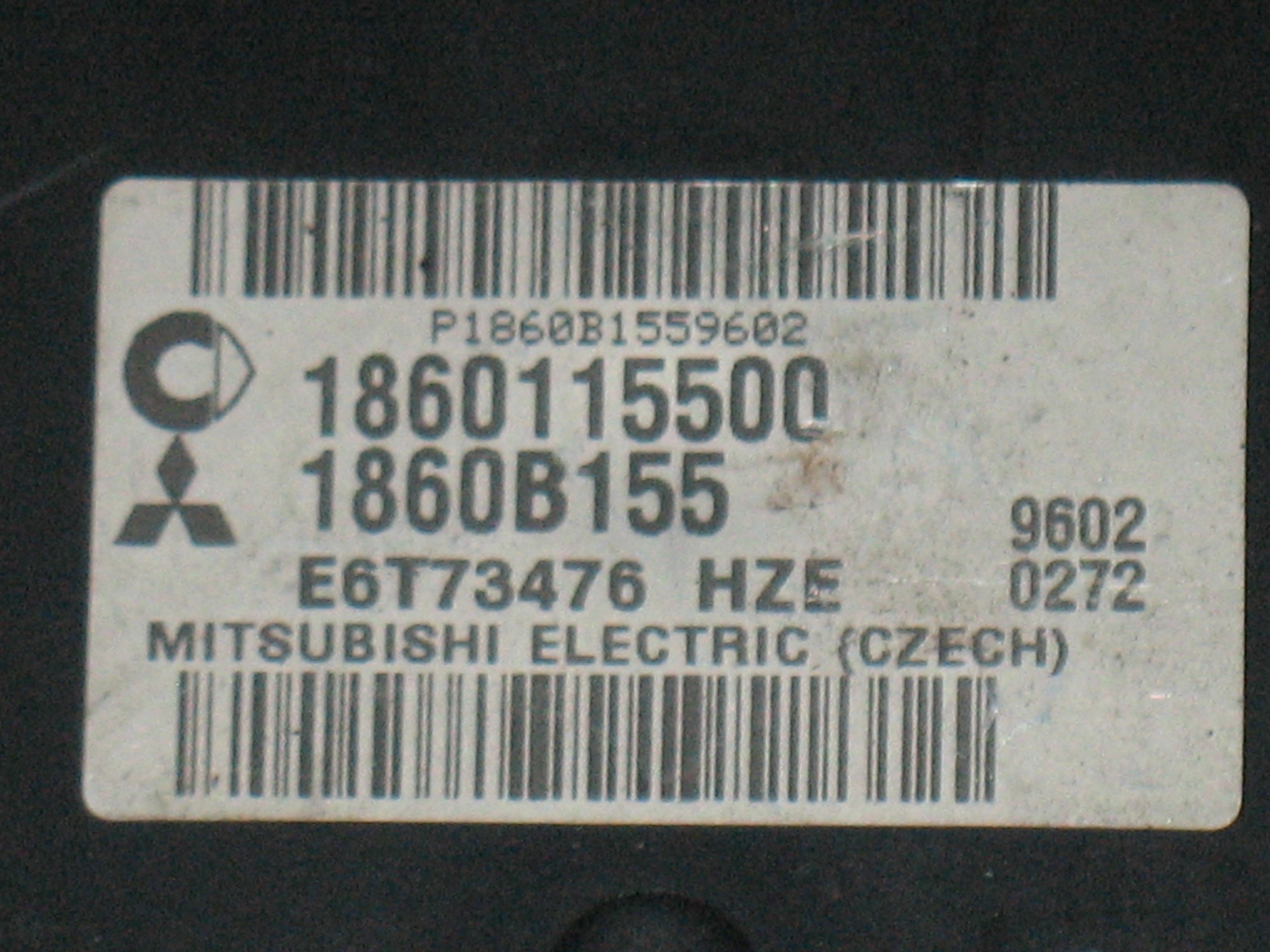 Centralina motore ECU 1860115500 Mitsubishi Colt Mk6 08-12 E6T73476 HZE