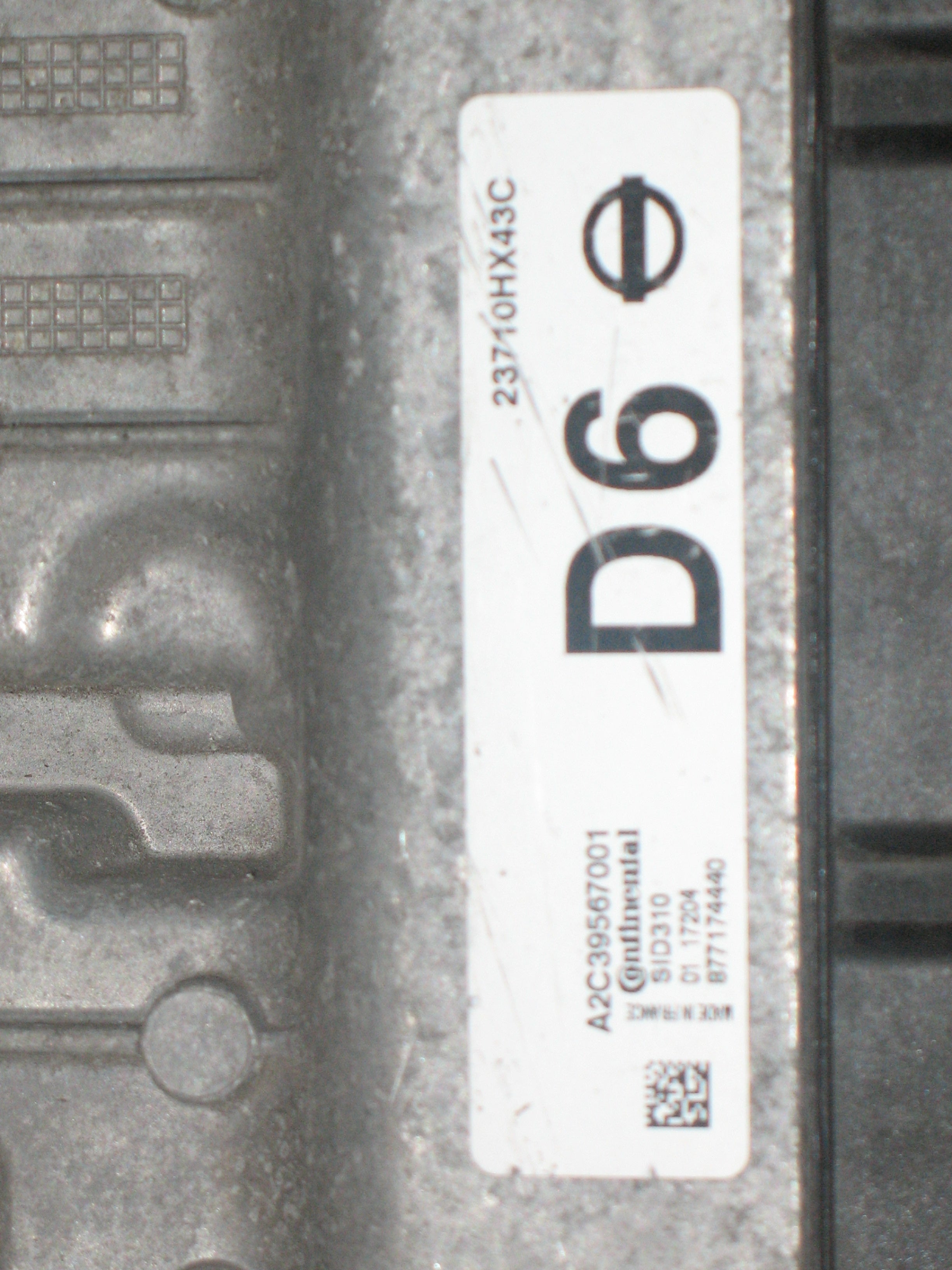 NISSAN QASHQAI 1.5DCI 2017 CENTRALINA MOTORE RHD 23710HX43C A2C39567001